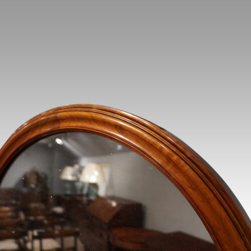 Victorian walnut cheval mirror dome top