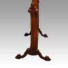 Victorian walnut cheval mirror end support