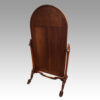Victorian walnut cheval mirror rear