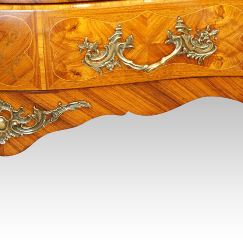 Walnut marquetry commode handle