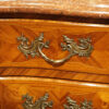 Walnut marquetry commode handle detail