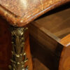 Walnut marquetry commode lining
