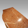 Walnut marquetry commode marble