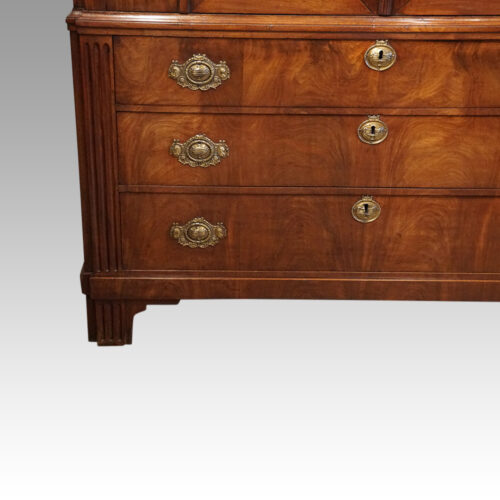 Antique mahogany wardrobe drawer