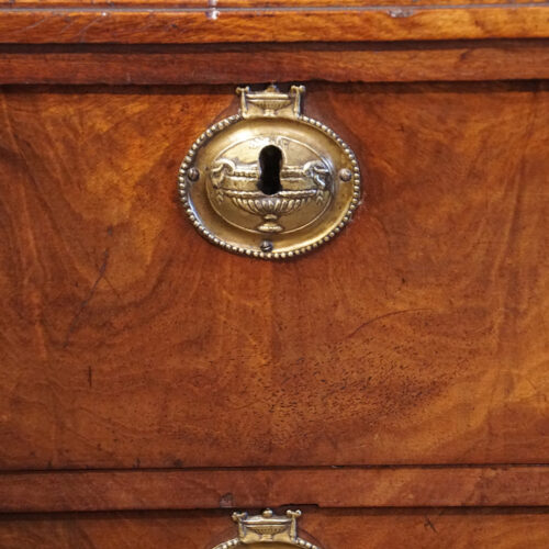 Antique mahogany wardrobe escutcheon