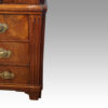 Antique mahogany wardrobe reeded side