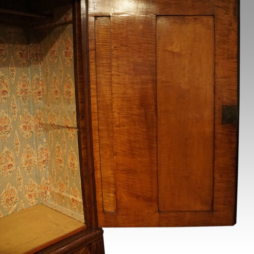 Antique mahogany wardrobe satin birch door interior