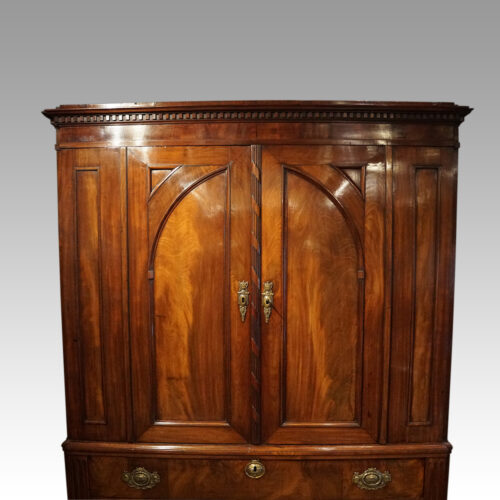 Antique mahogany wardrobe top