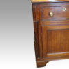 Antique oak cupboard dresser base corner detail