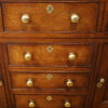 Antique oak cupboard dresser base drawers detail