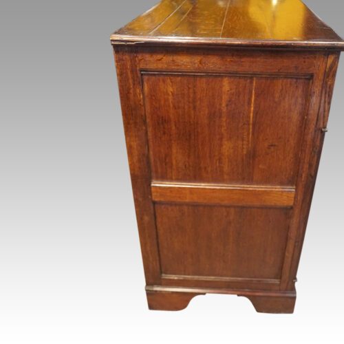 Antique oak cupboard dresser base panel ends