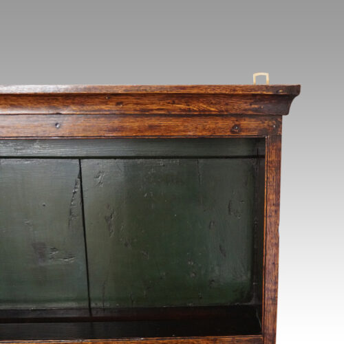 Antique oak plate rack backboard