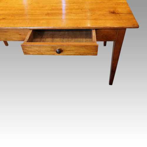 Cherry farmhouse table drawer