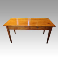 Cherry farmhouse table side