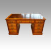 Edwardian oak Maple & co pedestal desk