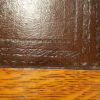Edwardian oak Maple & co pedestal desk blind tooling