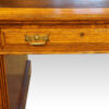 Edwardian oak Maple & co pedestal desk centre drawer