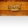 Edwardian oak Maple & co pedestal desk handle