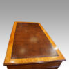 Edwardian oak Maple & co pedestal desk leather