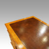 Edwardian oak Maple & co pedestal desk leather end