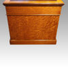 Edwardian oak Maple & co pedestal desk side