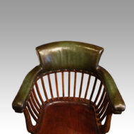 Edwardian revolving desk chair back