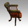 Edwardian revolving desk chair side