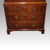 George III walnut chest on chest base