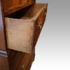 George III walnut chest on chest lining