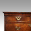 George III walnut chest on chest top drawer