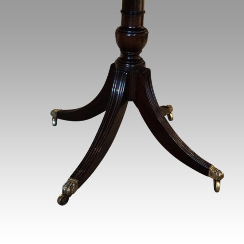 George V mahogany dining table base