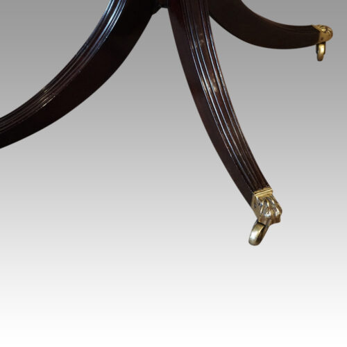George V mahogany dining table leg