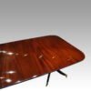 George V mahogany dining table top end