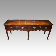 Georgian oak pad foot dresser base