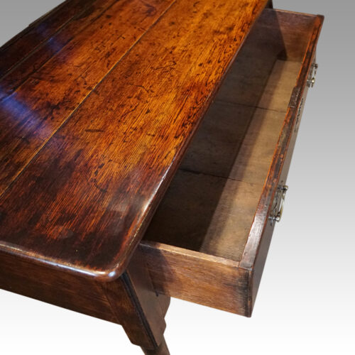 Georgian oak padfoot dresser base drawer