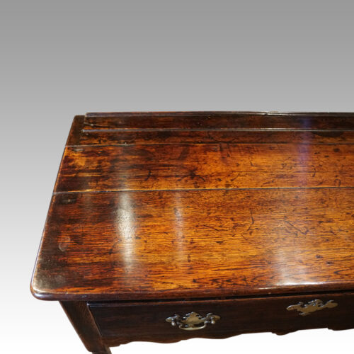Georgian oak padfoot dresser base end top