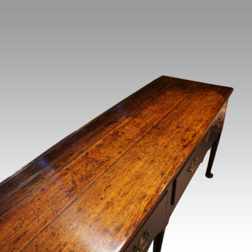 Georgian oak padfoot dresser base top
