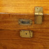 Large Victorian camphor wood campaign chest flush handle