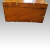 Large Victorian camphor wood campaign chest rear