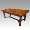 Large oak extending refectory table