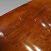 Large oak extending refectory table detail
