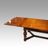 Large oak extending refectory table leaf out