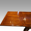 Large oak extending refectory table leaf view
