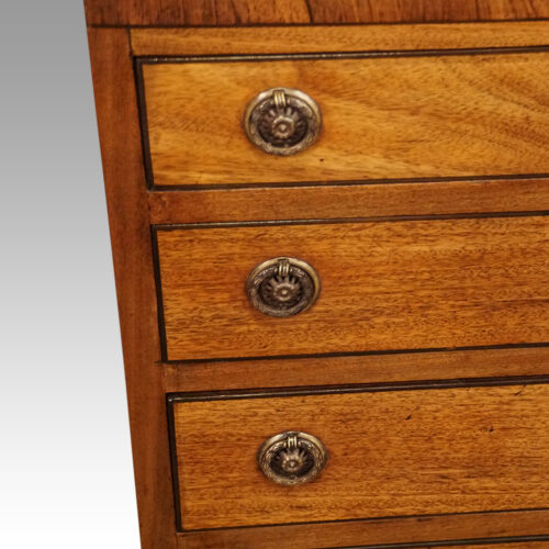 Mahogany bedside chest drawers
