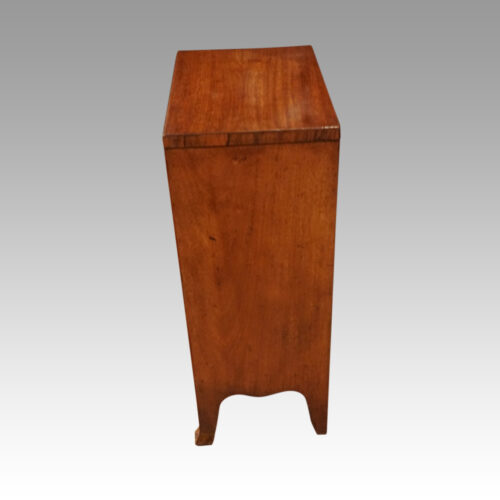 Mahogany bedside chest side
