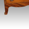 Mahogany bedside chest splayfoot