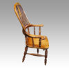 Pair of Yew wood Yorkshire broad arm chairs side