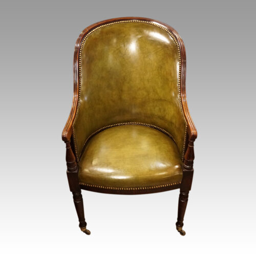 Regency mahogany library chair
