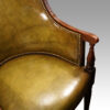 Regency mahogany library chair arm detail