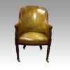 Regency mahogany library chair front